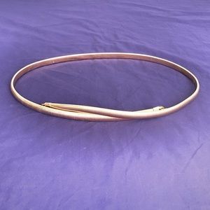 Vintage Gold Metal Stretchy Cord Waist Belt